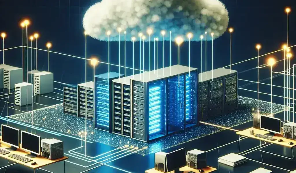 "Lenovo hybrid storage solutions for SMEs - Image showcasing Lenovo's innovative technology designed to enhance data management and storage efficiency for small and medium enterprises."