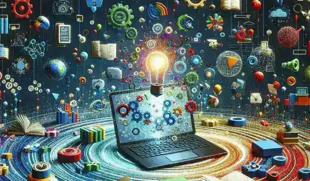 "Infografía sobre plataformas de microlearning adaptativo para el desarrollo profesional, destacando sus beneficios como la personalización del aprendizaje, la flexibilidad y la mejora de habilidades en el lugar de trabajo."