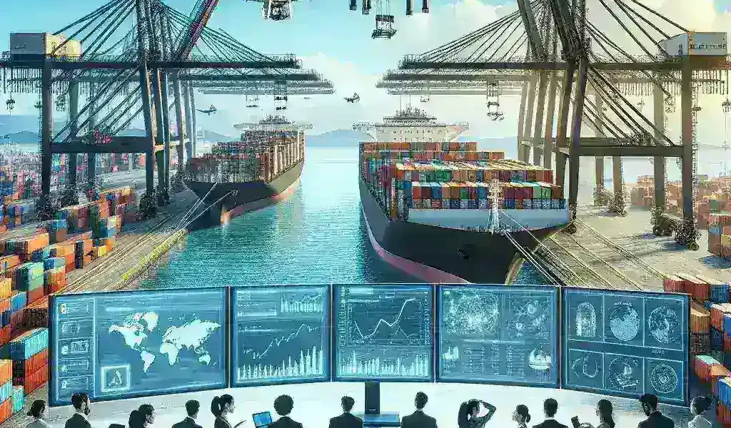 "Gemelos digitales en acción en el puerto de Algeciras: Implementación de sistemas de control de carga para optimizar la logística portuaria."